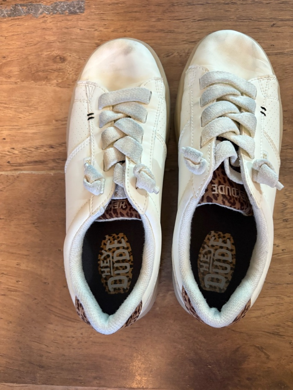 Hey Dude Karina Duo Classic Sneakers In Egret/Multi Womens Size 6